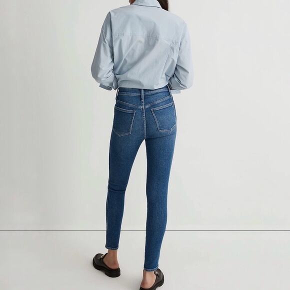 Madewell Blue 10" High-Rise Skinny Jeans Sz 24 NWT - Picture 11 of 13